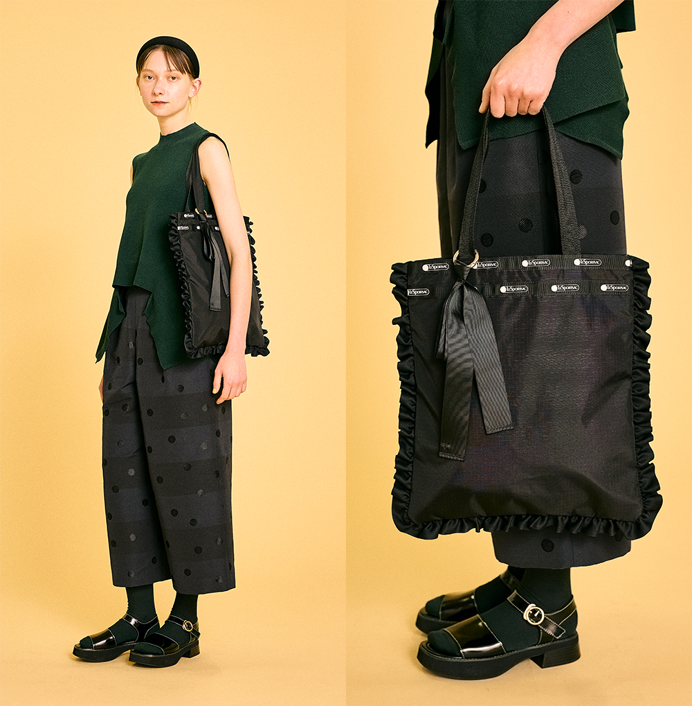 ランバンオンブルー　レスポートサックコラボbag BLACK